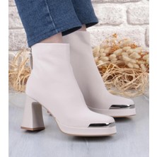Bags Shoes Guja 25K414-2 Kadın Ithal Premium Platform Topuklu Küt Burunlu Bot