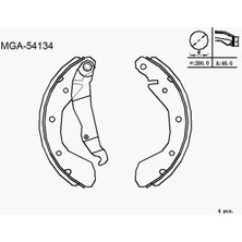 MGA 54134 Arka Fren Balatasi 1605953