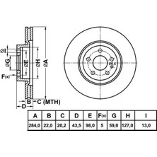 MGA 50120C Fren Diski On 60622077 (2 Adet Fiyatıdır)