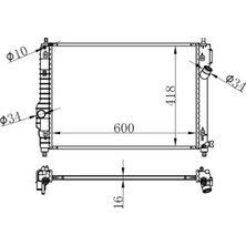 Oris BCH029016 Motor Radyatoru 95227749 95227751