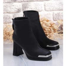 Bags Shoes Guja 25K414-2 Kadın Ithal Premium Platform Topuklu Küt Burunlu Bot