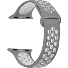 Adige Apple Watch 11 42MM Kordon Kayış Silikon Delikli Soft