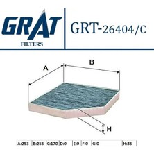 Grat 26404C Polen Filtresi (Karbonlu) 4H0819439