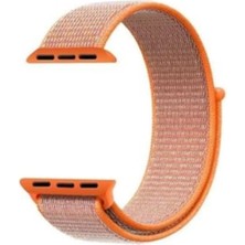 Adige Apple Watch 11 46MM Kordon Kayış Kumaş Cırtlı