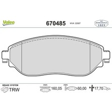 Valeo 670485 On Fren Balatasi 4106000Q1H 4106000Q2F 4106000Q2L