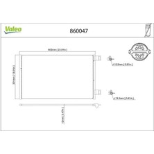 Valeo 860047 Klima Radyatoru 8200455795 A4155000054