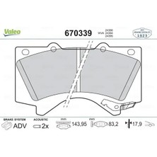 Valeo 670339 On Fren Balatasi 0446502440 044650C020 0446560280