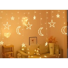 Çılgın Tahtakale Ay Yıldız Perde LED 3m