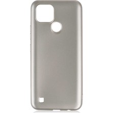Realme C21 Kılıf Aden Premier Silikon Kapak-Gold