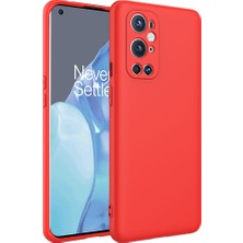 One Plus 9 Pro Kılıf Aden Mara Laaakan Kapak-Kırmızı