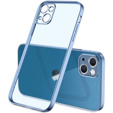 iPhone 13 Kılıf Aden Mat Gbox Kapak-Mavi