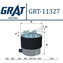 Grat 11327 Yakit Filtresi 16400JD50C 16400JD52A