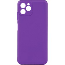 Oukitel C21 Pro Kılıf Aden Biye Silikon-Mor