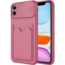 iPhone 11 Kılıf ​aden Kartix Kapak-Koyu Mor