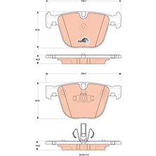 TRW GDB1857 Arka Fren Balatasi 34216775342 34216790966