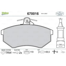 Valeo 670016 On Fren Balatasi 357698151F 859698151 859698151A