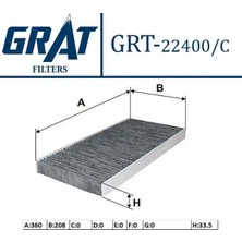 Grat 22400C Polen Filtresi (Karbonlu) 6398350347