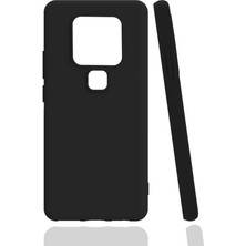 Tecno Camon 16 Kılıf Aden Biye Silikon-Siyah