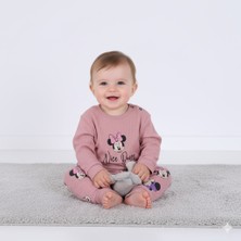 Kız Çocuk 9-24 Ay Minnie Mouse Bisiklet Yaka Kız Takım