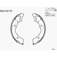 MGA 54179 Arka Fren Balatasi 43053SM4E50