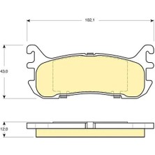 MGA 55347 Arka Fren Balatasi BCYC2648Z