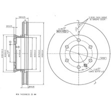 MGA 50198 Fren Diski On 2E0615301 9064210012 (2 Adet Fiyatıdır)