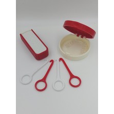 Fixflex Diş Plak Çıkarma Aparatı 4 Adet + Saklama Kutusu + Plak Kutusu Fanatik Milli Takım