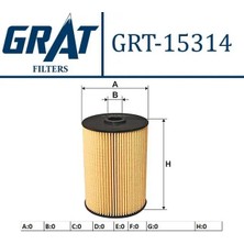 Grat 15314 Yakit Filtresi 1K0127434B