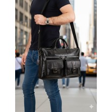 Newfull Deri Evrak Notebook (Laptop) Çantası