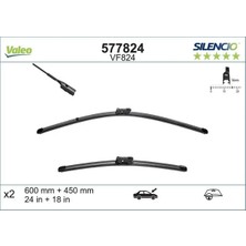 Valeo 577824 On Silecek Seti 155252168 155252169 2GM998002