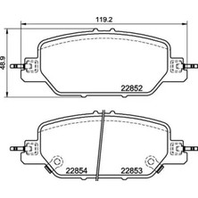 MGA 55761 Arka Fren Balatasi 43022TLAA00