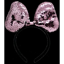 Çılgın Tahtakale Renk Değiştiren Pullu Fiyonk Parti Tacı Pembe Gümüş