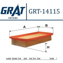 Grat 14115 Hava Filtresi 95021102