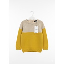Imoop Design Kids Bisiklet Yaka Düğmeli Triko Kazak