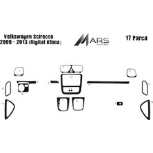 Mars Cockpit Design Volkswagen Scirocco Konsol-Torpido Kaplama 2013 15 Parça (Dig? Siyah Karbon