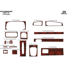 Mars Cockpit Design Volkswagen Golf 3 Konsol-Torpido Kaplama 1991-1995 20 Parça Maun