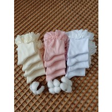 Rocks For Dantelli Penye Burun Dikişsiz 12'li Kız Çocuk Çorabı