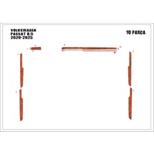 Mars Cockpit Design Volkswagen Passat B8,5 Konsol Torpido Kaplama 2020- Maun