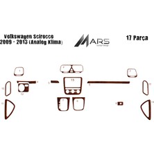 Mars Cockpit Design Volkswagen Scirocco Konsol-Torpido Kaplama 2013 14 Parça (Analo Maun