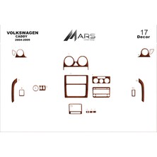 Mars Cockpit Design Volkswagen Caddy Alüminyum Kaplama 2004-2009 17 Parça  Maun