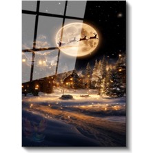 Artarilion Cam Dikey Duvar Tablosu Cam Yeni Yıl Ev Ofis Salon Modern Duvar Tablosu