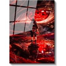 Artarilion Cam Dikey Duvar Tablosu Cam Itachi3 Anime Tablosu  Ev Ofis Salon Modern Duvar Tablosu