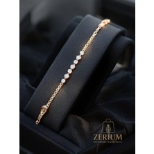 Zerium Xuping Beyaz Zirkon Taşlı Premium Kadın Bileklik 316L