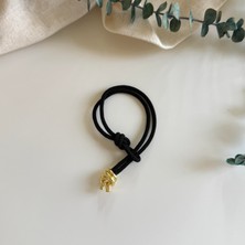 Alice İsstanbul Çelik Siyah Halat Bileklik