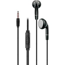 Storemax K105 Stereo 130 cm Klasik Çivi Jack Efsane Düz Model Dahili Mikrofonlu Kablolu Hifi Hd Ses Kablolu Kulaklık (Siyah)