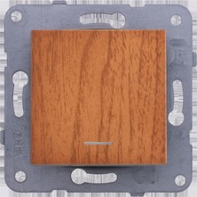 Storemax Novella/trenda Ceviz Işıklı Anahtar Mekanizma ve Düğme/kapak Çabuk Bağlantı Vakumlu Paket