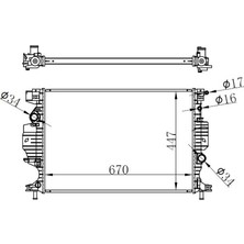 Oris MOTOR SU RADYATORU MONDEO 4 2014 GALAXY 3 2018 S-MAX 2018 2.0 TDCI 1.5-2.0 ECOBOOST DG938005AC