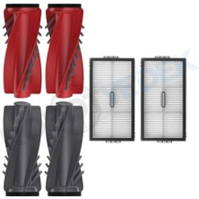 robotyedek Roborock Qrevo Curvx Uyumlu Ana Fırça ve Hepa Filtre-4 Parça