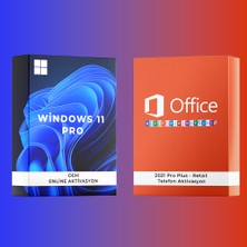 Microsoft Windows 11 Pro Lisans Key + Office 2021 Pro Plus Lisans Paketi