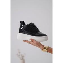 Trendella Lauren Kadın Gizli Topuk Siyah Spor Ayakkabı